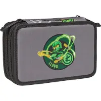 Northix Ninjago etui met drie compartimenten, gevuld met Elemental Master-accessoires