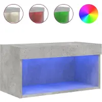 Syfax Tv-meubel met LED-verlichting 60x30x30 cm betongrijs