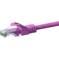 Dsit UTP CAT5e patchkabel - 50 meter roze - 100% koper - netwerkkabel - internetkabel - UTP kabel - RJ45 - 1000 mbit/s