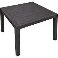 Keter Plastic tuintafel MELODY QUARTET, 95 x 95 x 75 cm, bruin