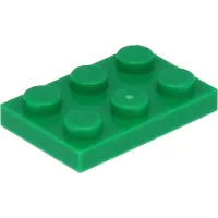LEGO 2x3 Platen 3021 - 100 stuks, groen