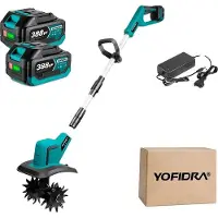 OEM Grondfrees, borstelloze motor, verstelbaar handvat, set van 2 x 388V batterijen