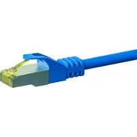 Dsit RJ45 netwerkkabel S/FTP (PiMF), met CAT 7 kabel, blauw, 3 meter