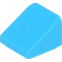 LEGO 1x1 hellingsteen 30° x 1 x 1 x 2/3 54200 - 100 stuks, medium azuurblauw