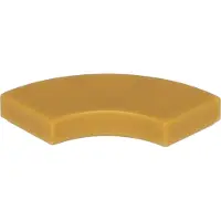 LEGO 2x2 tegels, ronde hoek 27925 - 100 stuks, parelmoer goud