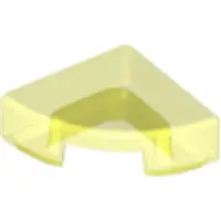 LEGO 1x1 tegels, ronde hoek 25269 - 250 stuks, transparant - neon groen