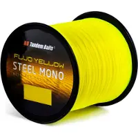Tandem Baits Vlasec Steel Mono Fluo, gele kleur, 1200 meter / 0,35 mm