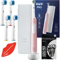 Oral-B Elektrische Tandborstel Serie Pro 1, Roze, Met Opbergdoos Voor Accessoires