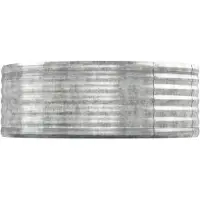 Syfax Plantenbak 544x100x36 cm gegalvaniseerd staal zilverkleurig