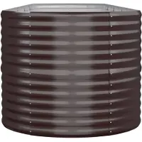 Syfax Plantenbak 440x80x68 cm gegalvaniseerd staal bruin