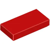 LEGO 1x2 tegels 3069 - 50 stuks, rood