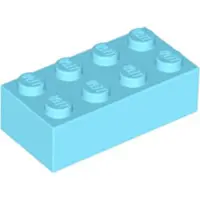 LEGO 50 -steentjes, 2x4, licht azuurblauw