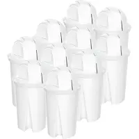 Wessper Classic waterfilterpatronen, geschikt voor Brita Classic filterpatronen (compatibel met PearlCo Classic). Verpakking van 10 stuks