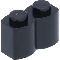 LEGO 1x2 Palissade - 250 stuks, zwart
