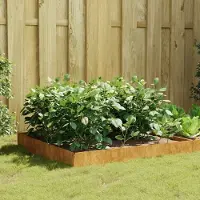 Prolenta Maison Exclusive - Verhoogde plantenbak 100x100x26 cm, cortenstalen uitvoering