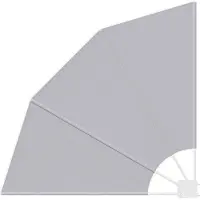 Syfax Balkon Privacy Scherm 115 x 115 cm Polyester Grijs