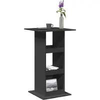 Prolenta Maison Exclusive - Bartafel met opbergruimte, zwart, 60x60x102 cm, gemaakt van houtvezel