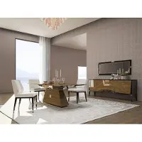 AEA Luxus Modern Möbel Esszimmer Esstisch Design 4x Stühle Essgruppe Sideboard