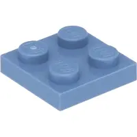 LEGO 2x2 Platen 3022 - 250 stuks, zandblauw