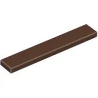 LEGO 1x6 tegels 6636 - 50 stuks, donkerbruin