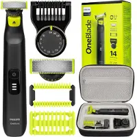 Philips OneBlade Pro 360 scheerapparaat QP6542/15 + tas, zwart