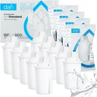 Dafi universele waterfilterpatronen, waterfilter, plastic, wit, 10 stuks
