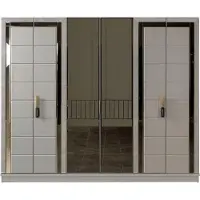 AEA Kledingkast, opbergruimte voor kleding, kast, garderobekast, kleerkast, 260 cm