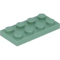 LEGO 50 stuks 3020 Platen, 2x4 Noppen, Basissteentje, Zandgroen