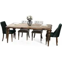 AEA Esszimmer Möbel Luxus Set Esstisch 4x Stühle Modernes Design Holz Stil