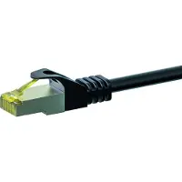 Danicom RJ45 netwerkkabel S/FTP (PiMF), met CAT 7 kernkabel, zwart, 1,50 meter
