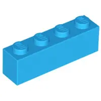 LEGO 25 kusen , deel c. 3010, in een helder, azuurblauwe kleur