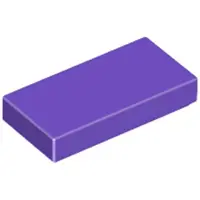 LEGO 1x2 tegels 3069 - 100 stuks, donkerpaars