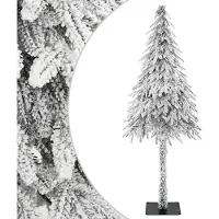 Prolenta Maison Exclusive - Kunstkerstboom, wit, 76 x 76 x 180 cm
