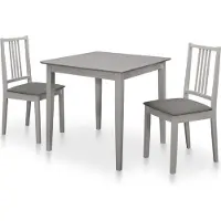 Prolenta Maison Exclusive - 3-delige eethoekset, MDF, grijs