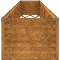 Syfax Verhoogde tuinbak 482x50x36 cm cortenstaal