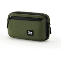 RockBros Fietsvoortas, stuurzak, draagvermogen 2,1L, militairgroen