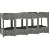 Syfax Plantenbak verhoogd 160x40x71 cm polypropeen