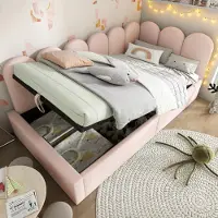 MODFU Ledikant 90x200 cm – Huisdesign met glijbaan en opbergruimte – Avontuurlijk speelbed – Van massief dennenhout – Grijs