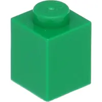 LEGO 50 stuks 3005 steenblokje 1x1, basisstenen, 50 stuks, groen