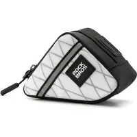 RockBros fietstas, kleine gereedschapstas, framebag, geschikt voor Brompton, 0,25 liter, wit