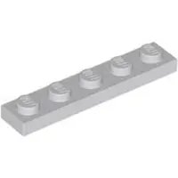 LEGO 1x5 Platte steen 78329 - 100 stuks, lichtblauwgrijs