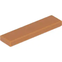 LEGO 50 stuks 2431 tegels (Plates) 1x4, basisplaat, kleur: medium nougat