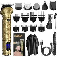 INF 6-in-1 USB-oplader Multifunctionele verzorgingsset - Haartrimmerset Goud