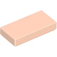 LEGO 1x2 tegels 3069 - 50 stuks, lichtbeige