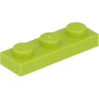 LEGO 1x3 Platte steen 3623 - 250 stuks, kleur: limoengroen