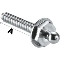 Loxx Stainless Steel Self Tapping Button Screw 100 Units Zilver