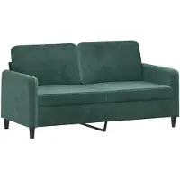 vidaXL Tweezitsbank 140 cm fluweel donkergroen