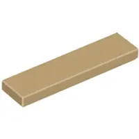 LEGO 50 stuks 2431 tegels (Plates) 1x4, basisplaat, 50 donkerbeige