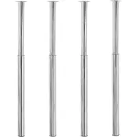 Syfax Tafelpoten telescopisch 4 st 710-1100 mm chroomkleurig
