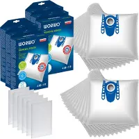 WORWO 24 stofzuigerzakken Bosch G, geschikt voor modellen GL30, GL20, type G, serie 2, serie 4, serie 6